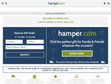 Tablet Screenshot of hamper.com
